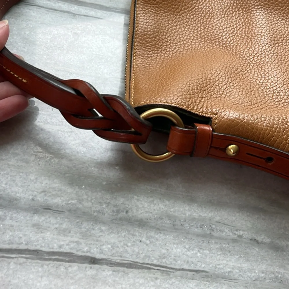 Dooney & Bourke Tan Leather Shoulder Bag GUC - Picture 7 of 16